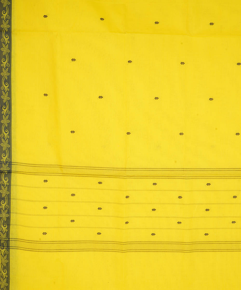 Yellow cotton handloom venkatagiri saree