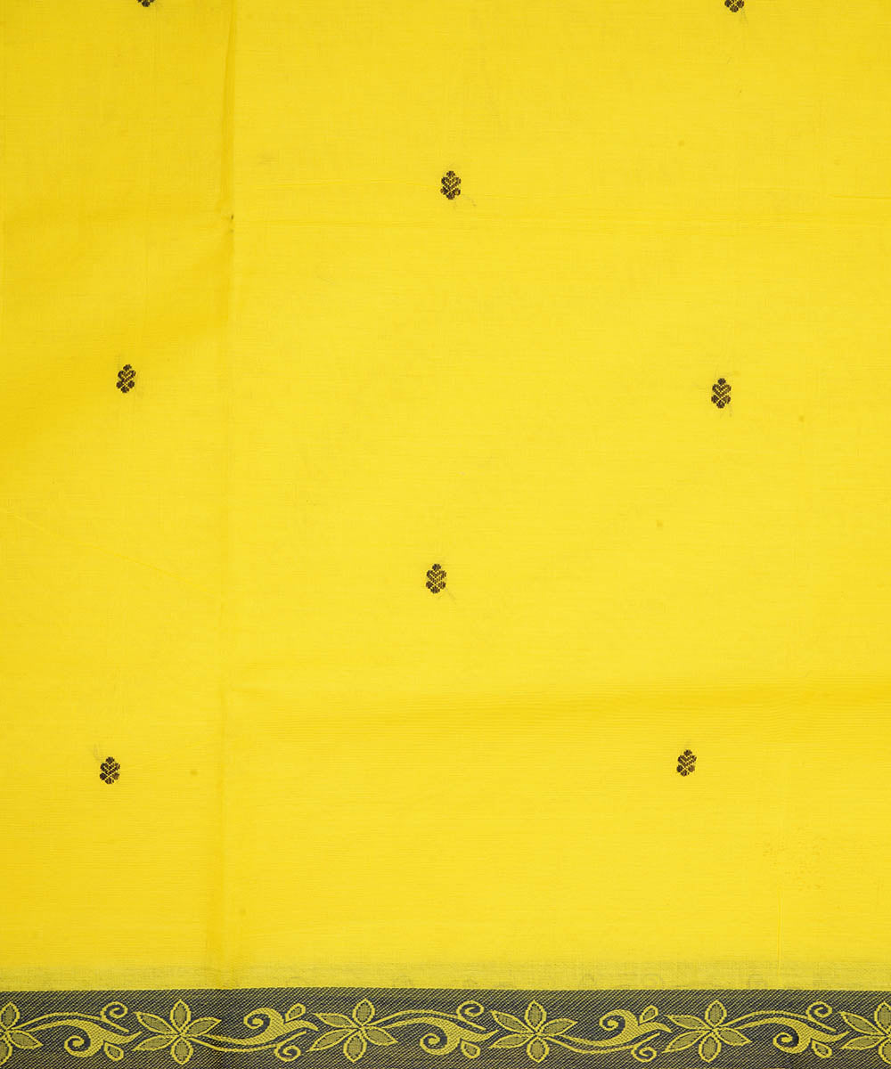 Yellow cotton handloom venkatagiri saree