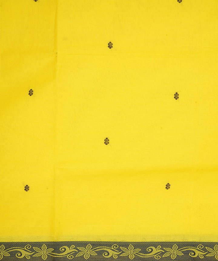 Yellow cotton handloom venkatagiri saree