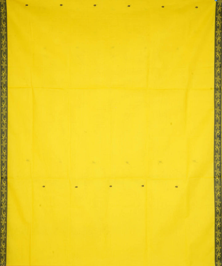 Yellow cotton handloom venkatagiri saree