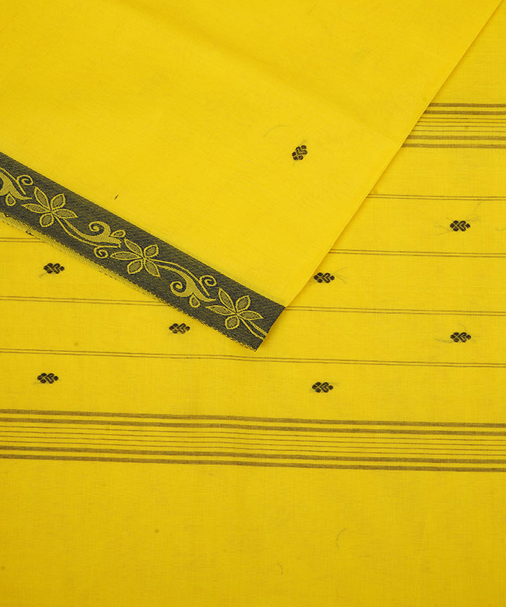 Yellow cotton handloom venkatagiri saree