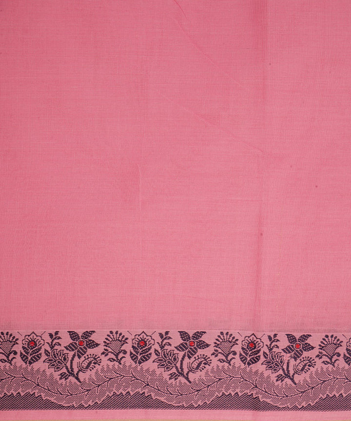 Light pink cotton handwoven venkatagiri saree