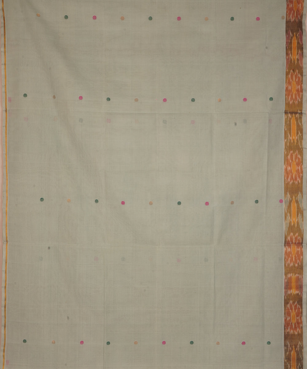 Off white cotton handloom venkatagiri saree