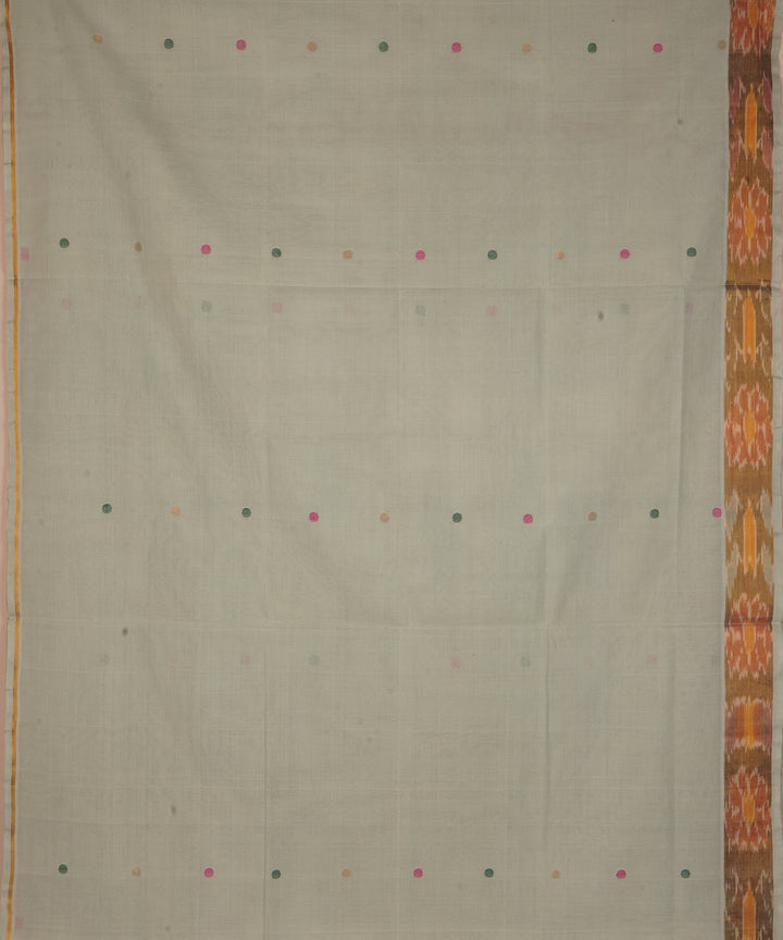 Off white cotton handloom venkatagiri saree