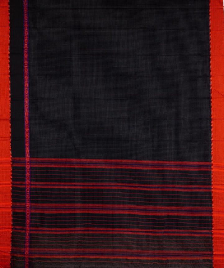 Black cotton handloom narayanapet saree