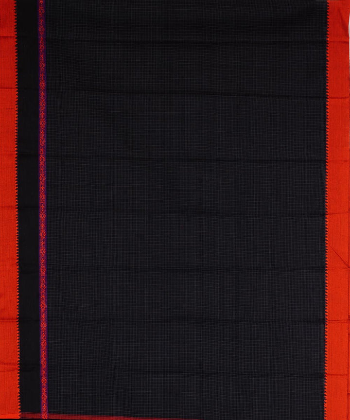 Black cotton handloom narayanapet saree