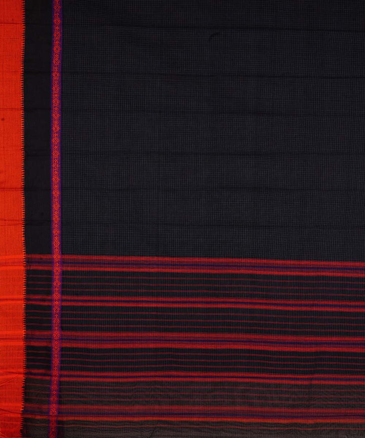Black cotton handloom narayanapet saree
