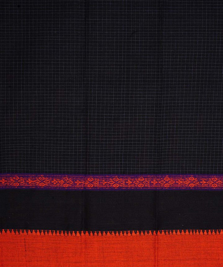 Black cotton handloom narayanapet saree