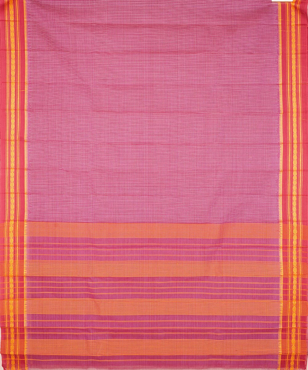 Pink cotton handloom narayanapet saree