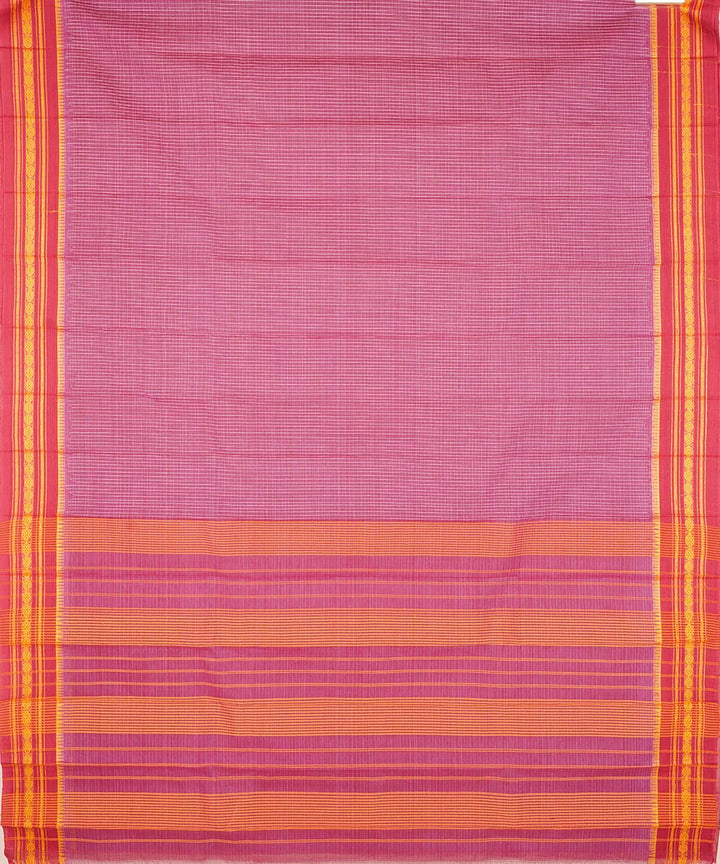 Pink cotton handloom narayanapet saree