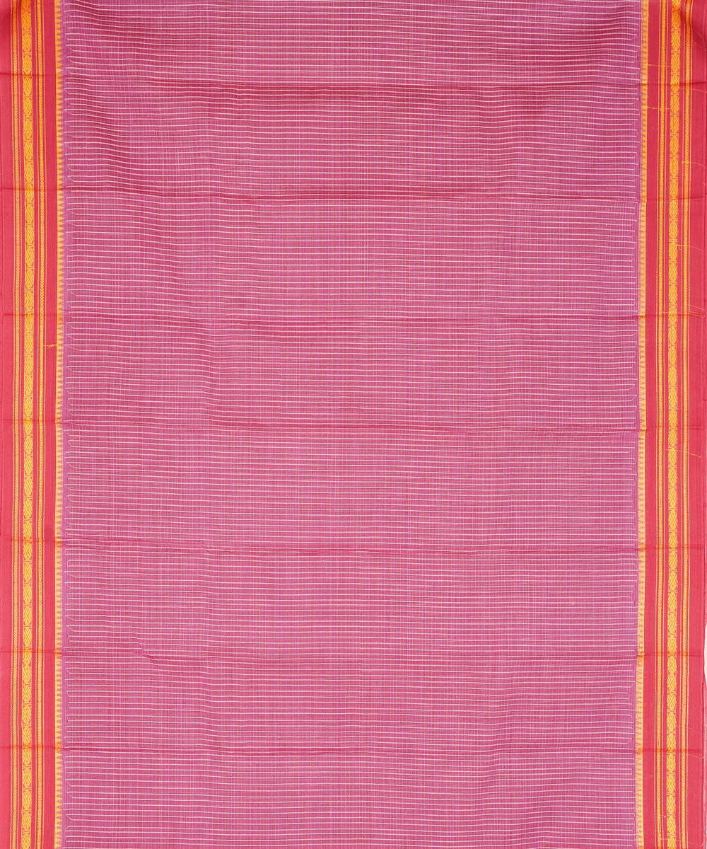 Pink cotton handloom narayanapet saree