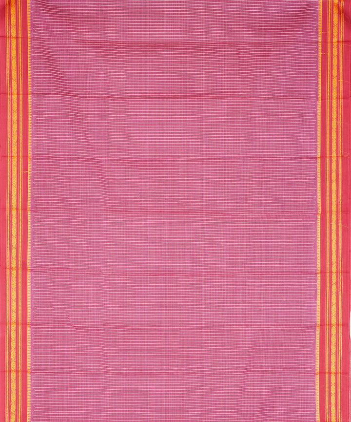Pink cotton handloom narayanapet saree