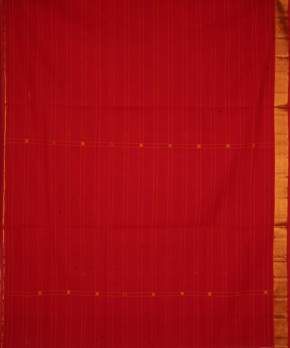 Red cotton handloom venkatagiri saree