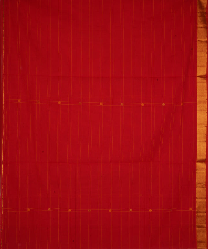 Red cotton handloom venkatagiri saree