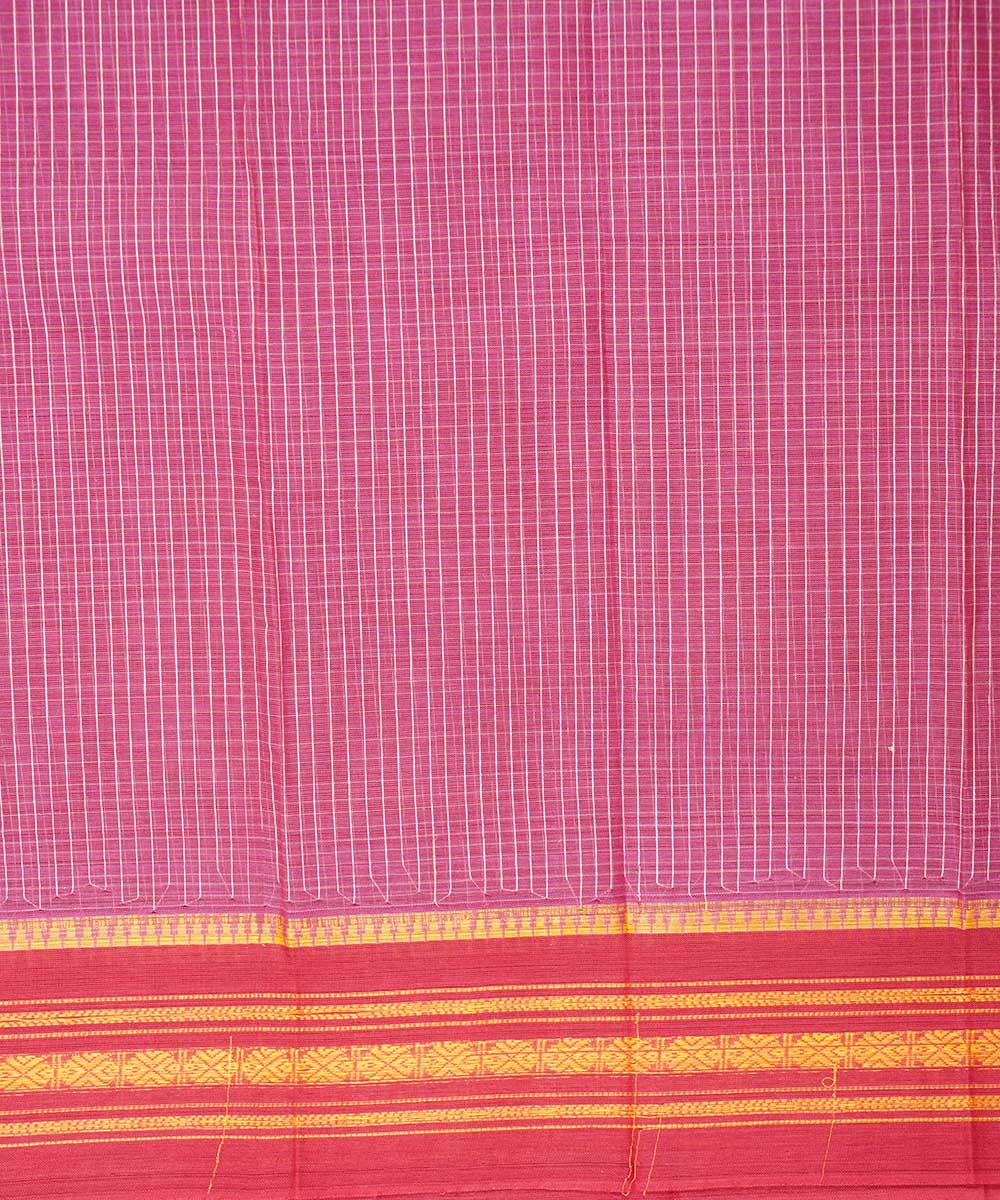 Pink cotton handloom narayanapet saree