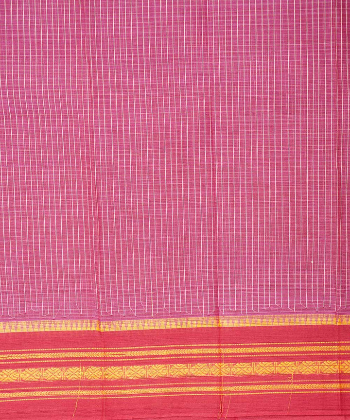 Pink cotton handloom narayanapet saree