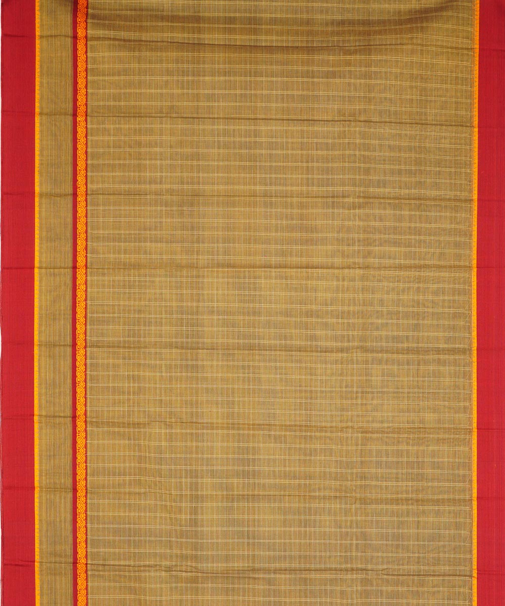 Light green cotton handloom narayanapet saree