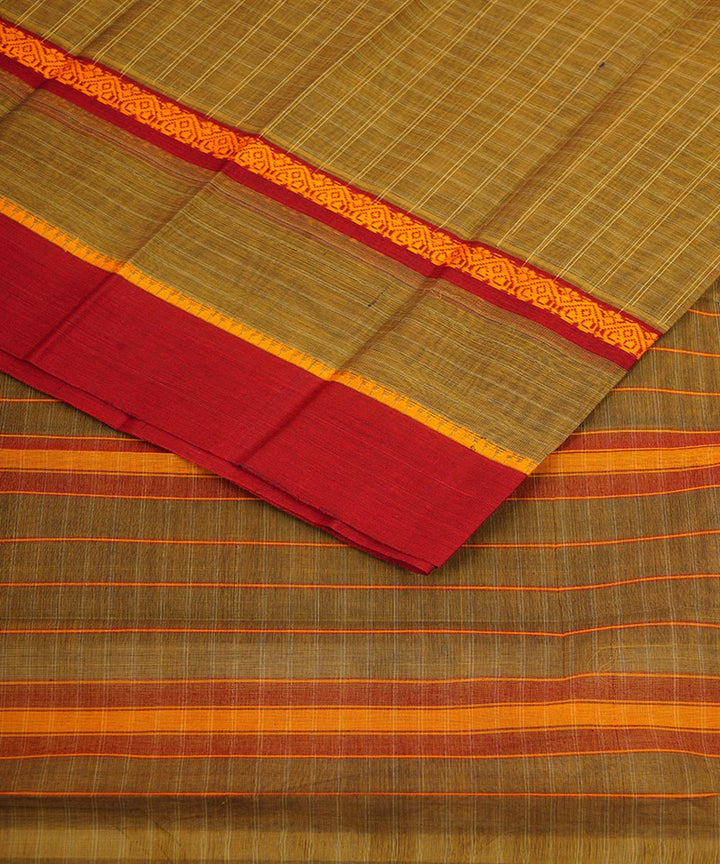 Light green cotton handloom narayanapet saree