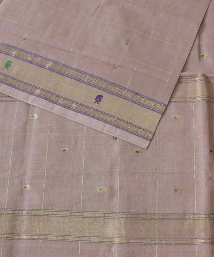 Light brown handwoven cotton rajahmundry saree