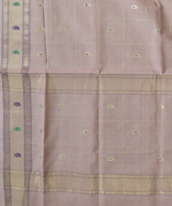 Light brown handwoven cotton rajahmundry saree