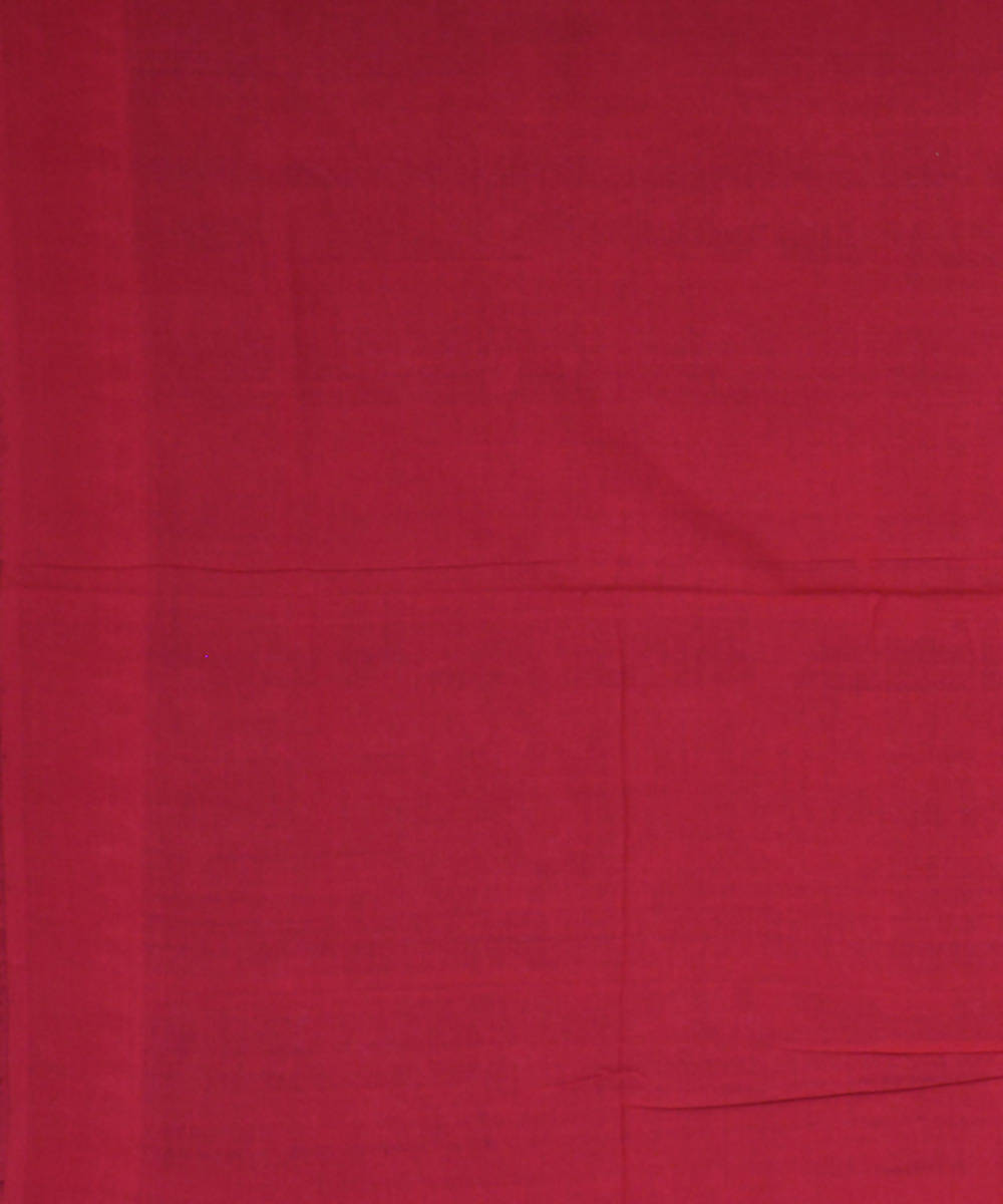 Blue maroon handwoven cotton ikat sambalpuri saree