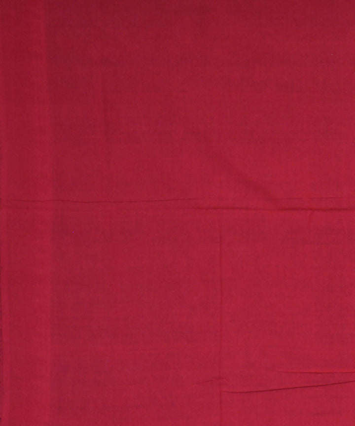 Blue maroon handwoven cotton ikat sambalpuri saree