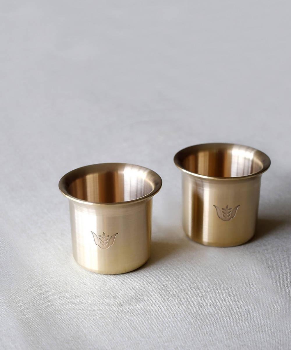 Handmade copper beverage mugs (set of 2)