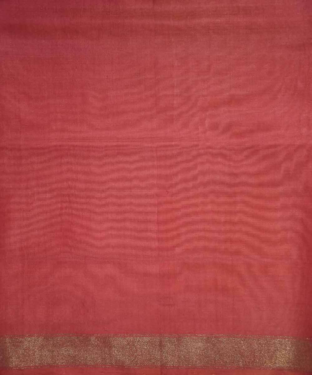 Orange handloom patola silk saree