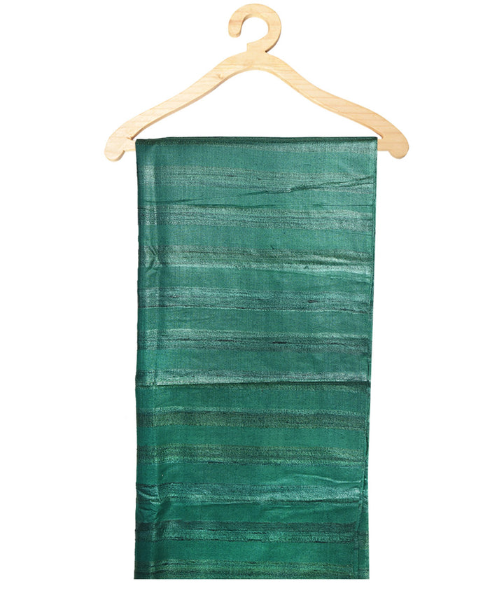2.5m Dark green handwoven ghicha tussar silk kurta material