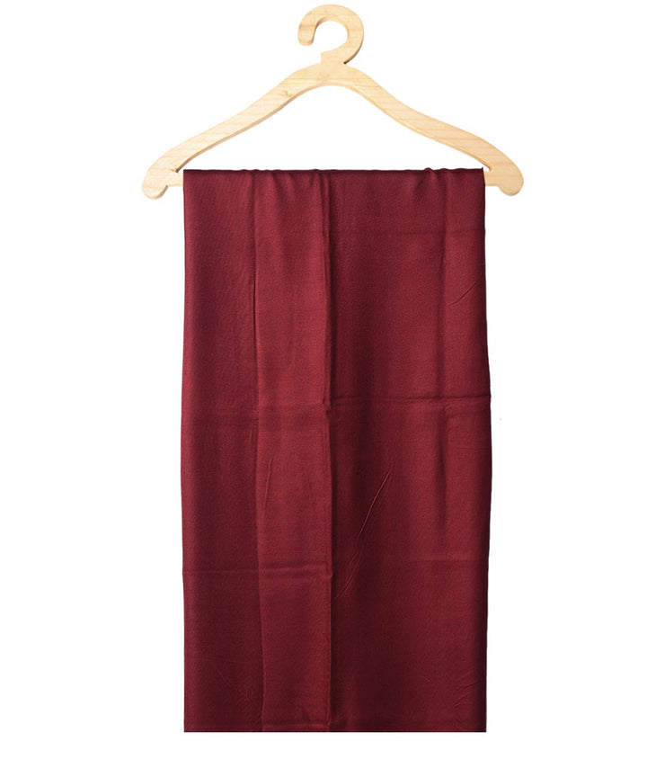 2.5m Dark red handwoven eri silk kurta material