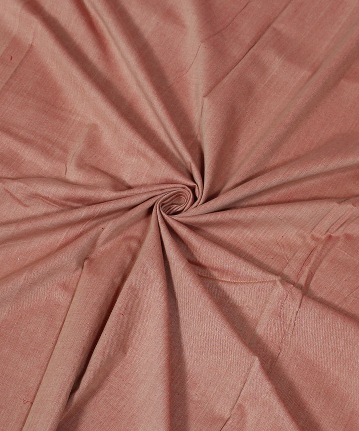 Reversible Pink and Cream Handloom Cotton Fabric