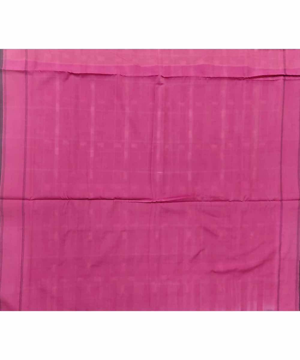 Black handloom cotton ikat pochampally saree