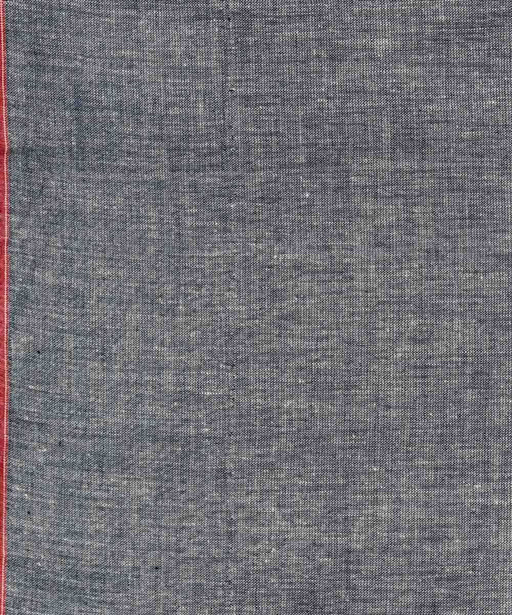1.7m Grey handwoven handspun cotton fabric