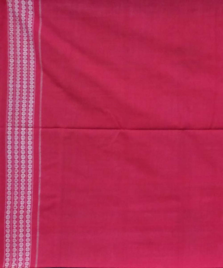 Celadon blue pink handwoven cotton sambalpuri saree