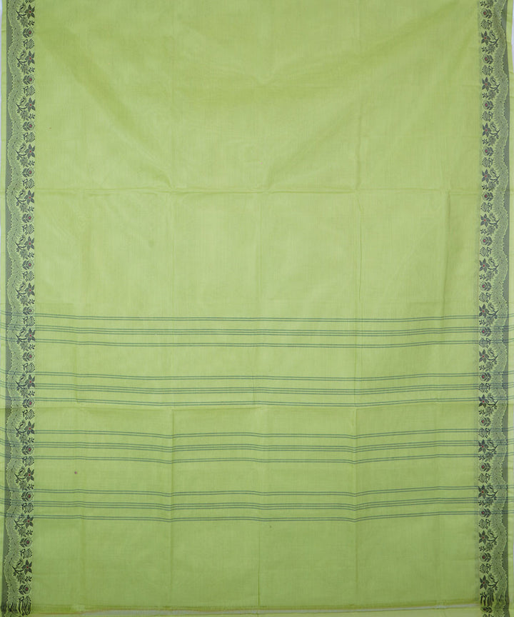 Light green handwoven cotton venkatagiri saree