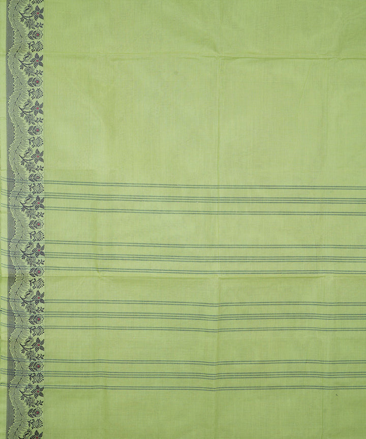 Light green handwoven cotton venkatagiri saree