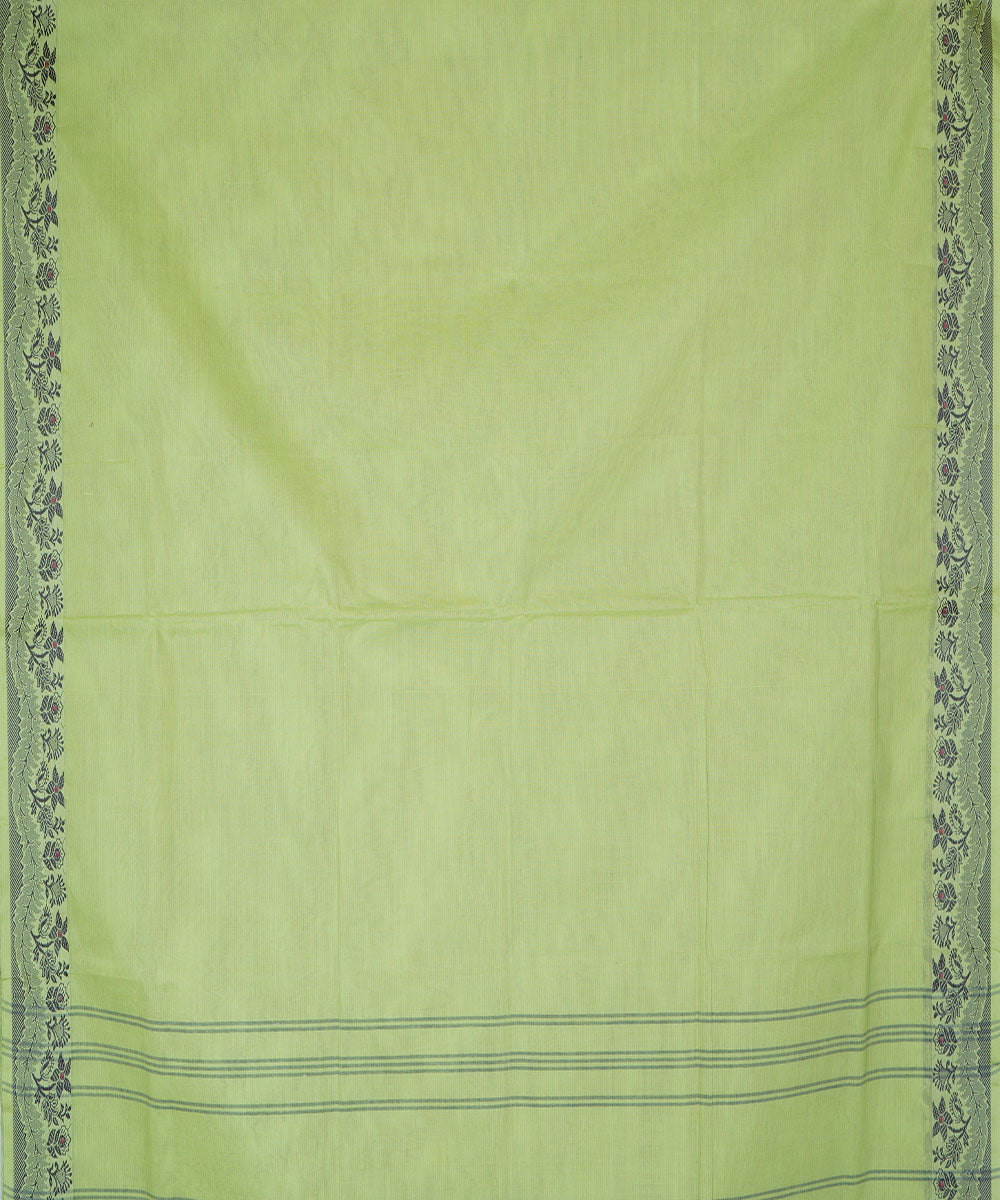 Light green handwoven cotton venkatagiri saree