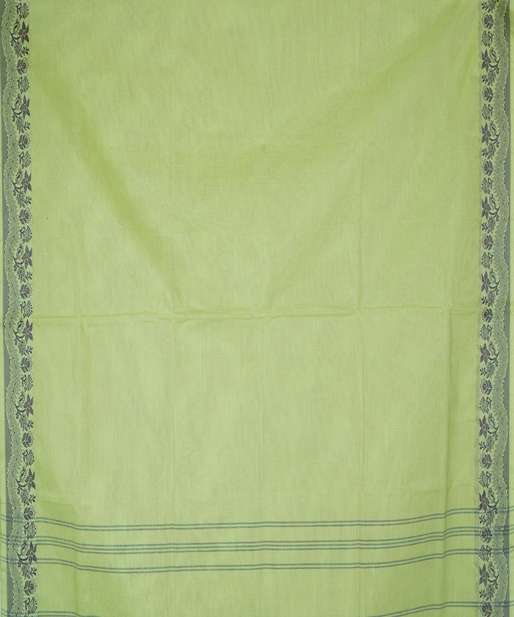 Light green handwoven cotton venkatagiri saree