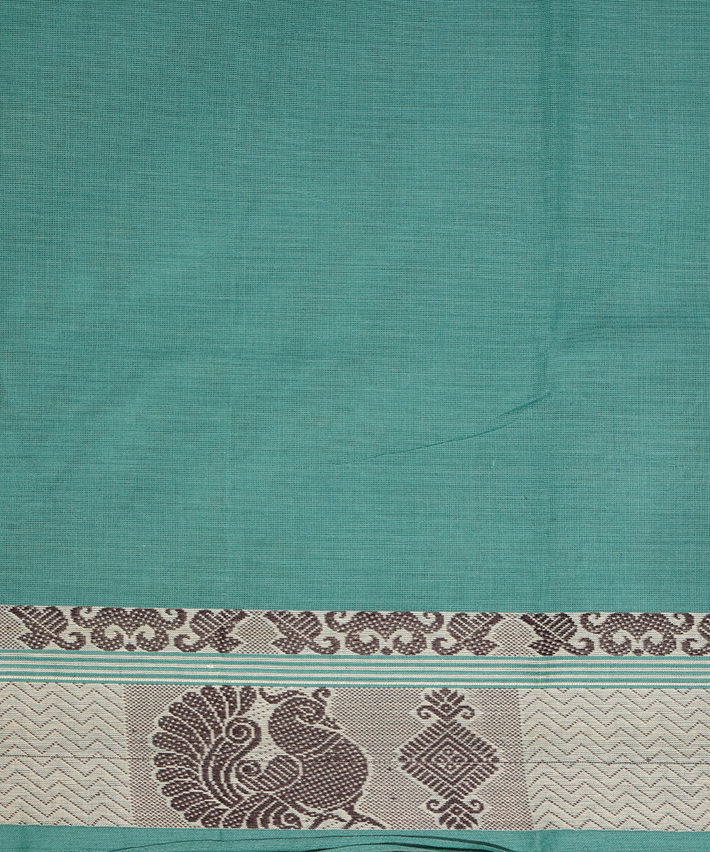 Green handloom cotton venkatagiri saree