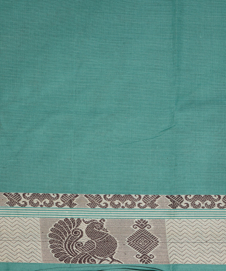 Green handloom cotton venkatagiri saree