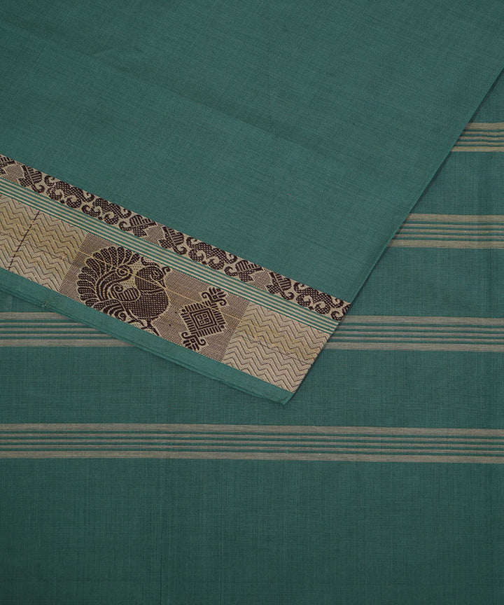 Green handloom cotton venkatagiri saree