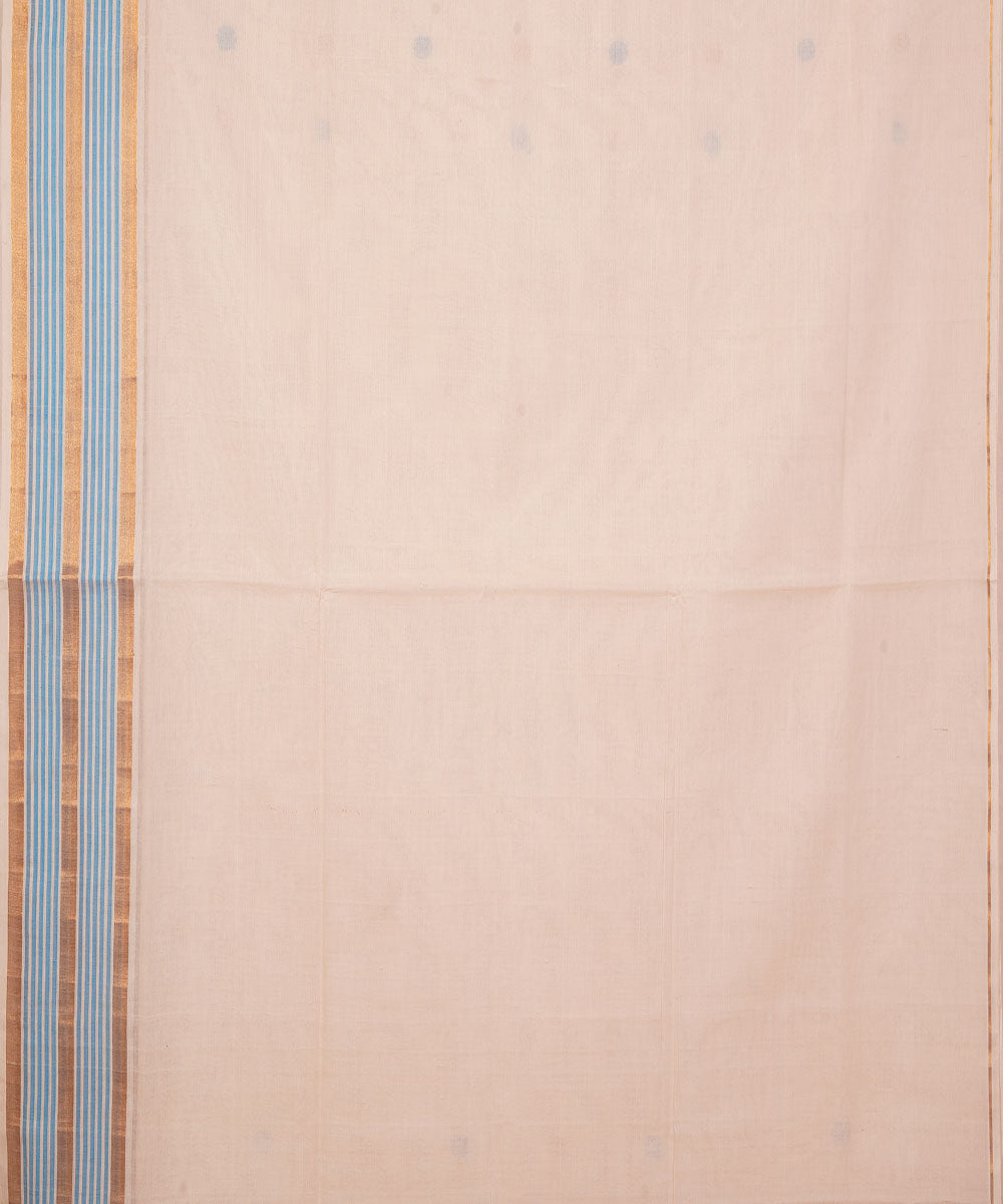 Cream handloom cotton venkatagiri saree