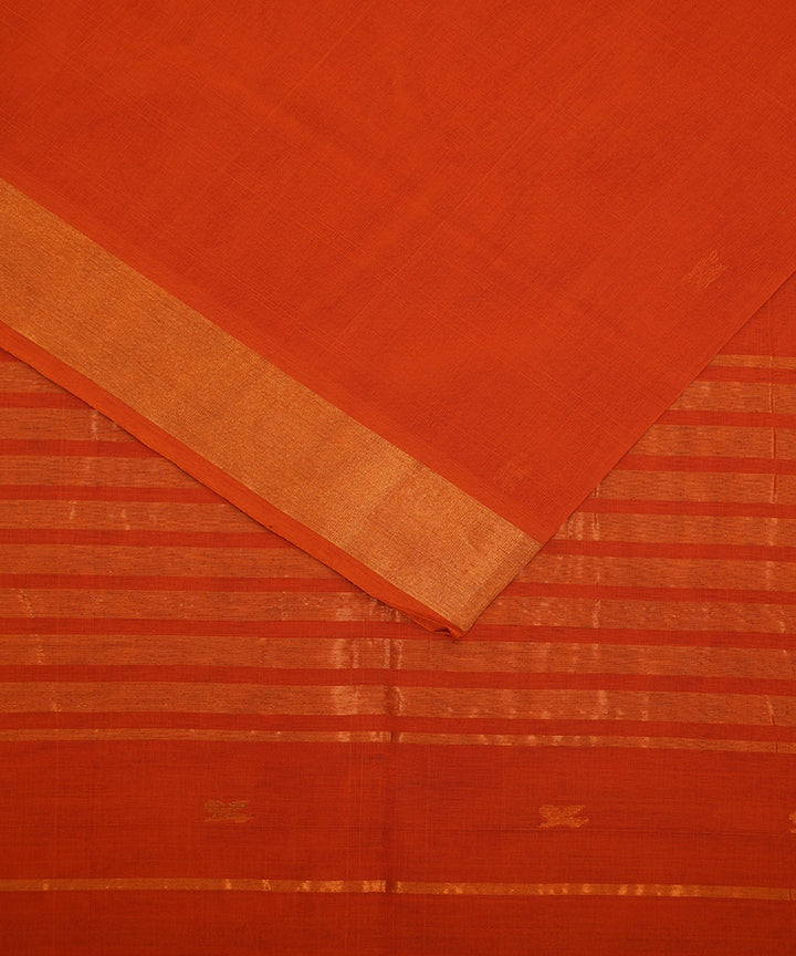 Red hand loom cotton venkatagiri saree