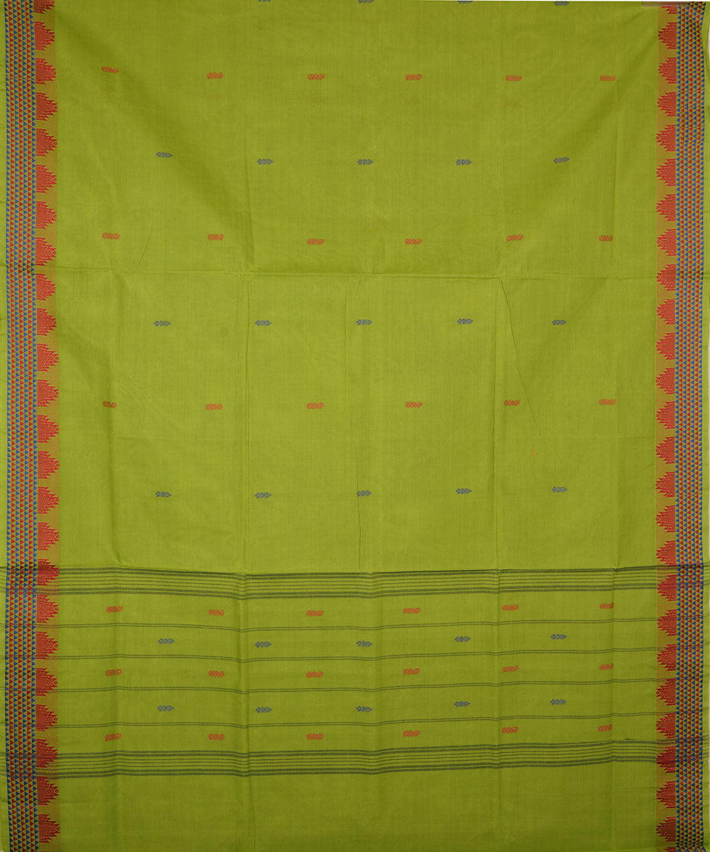 Light green handloom cotton venkatagiri saree