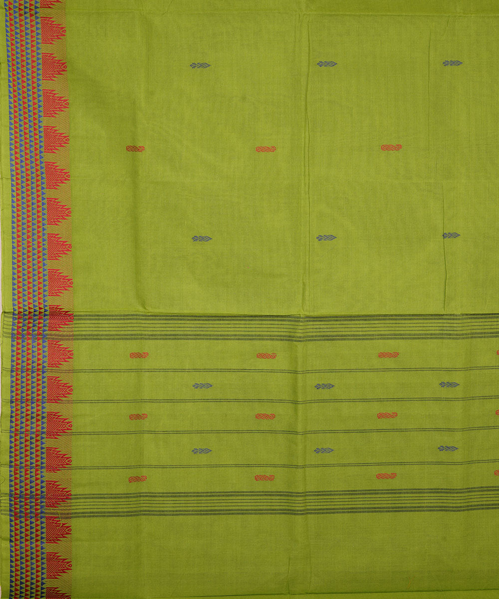 Light green handloom cotton venkatagiri saree