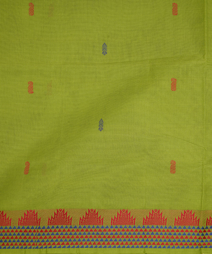Light green handloom cotton venkatagiri saree
