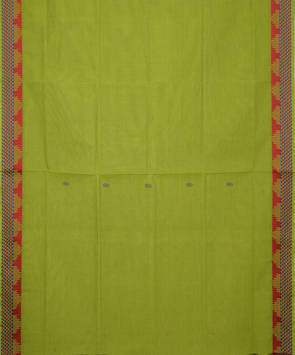 Light green handloom cotton venkatagiri saree