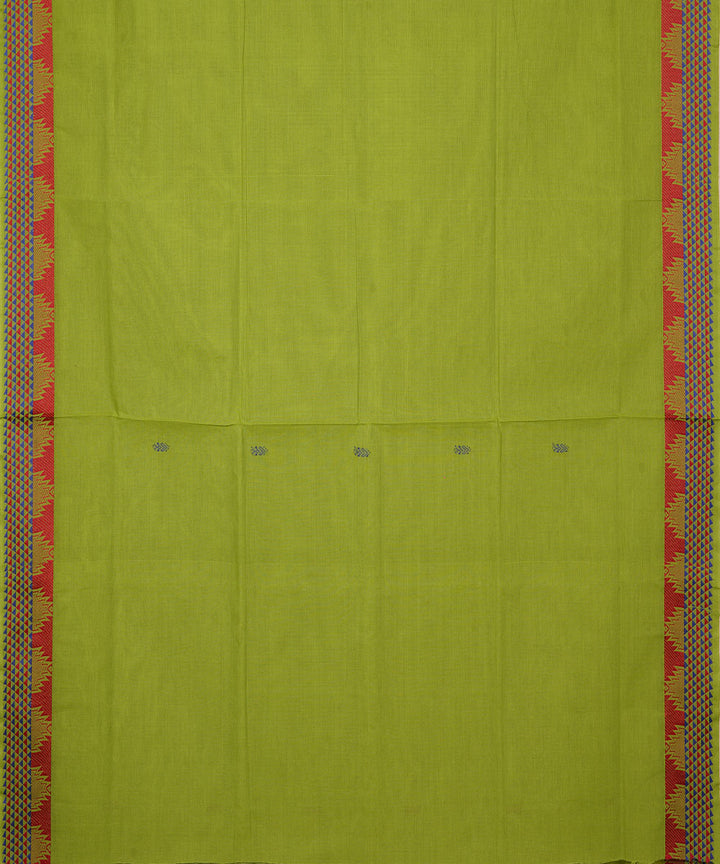 Light green handloom cotton venkatagiri saree