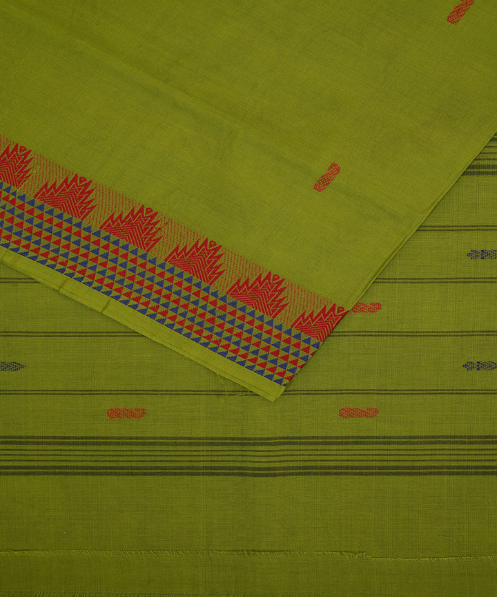 Light green handloom cotton venkatagiri saree