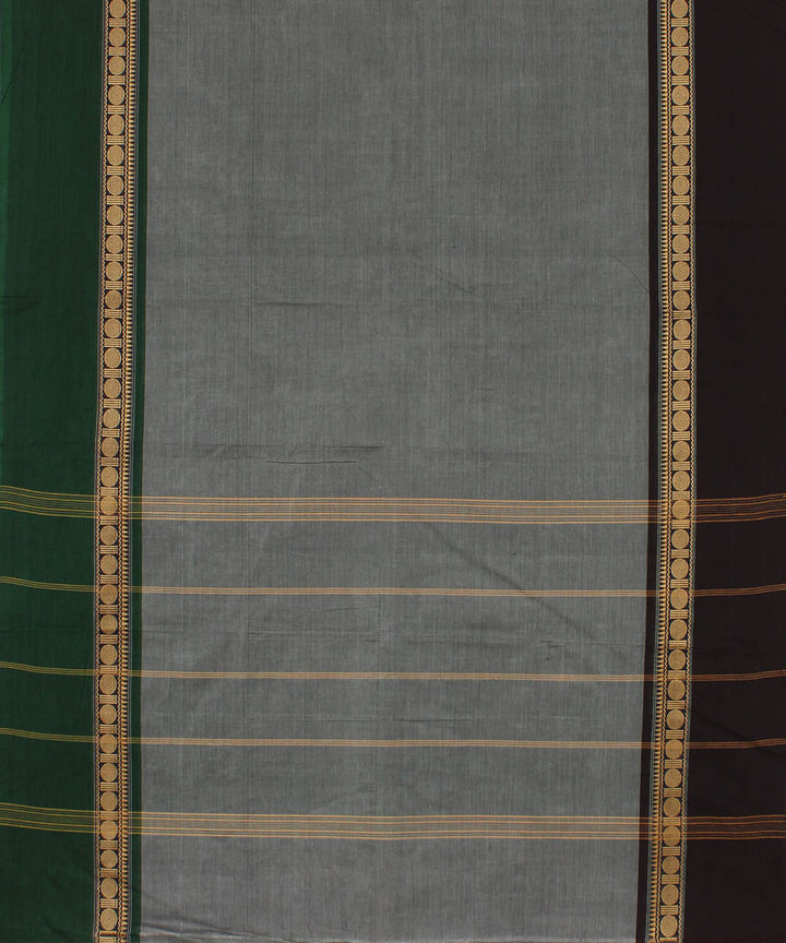 Grey cotton handwoven venkatagiri saree